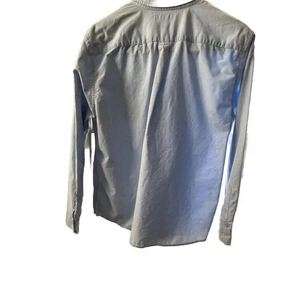 Banana Republic Mens XL Blue Denim Chambray Shirt Long Sleeve Button up Pockets - Picture 4 of 5